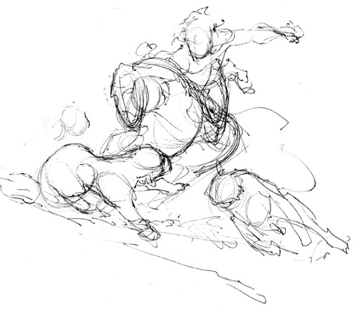 504x463 The Key To Flow, Power And Dynamism Mastering Gesturethe Drawing