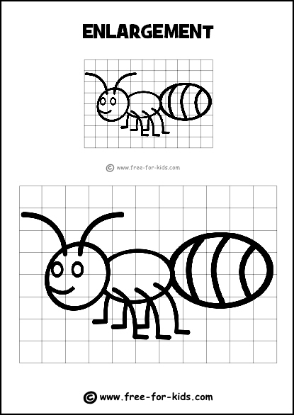 415x586 Drawing Grid Enlargement Worksheets For Kids