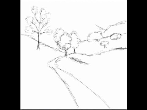 480x360 Drawing Easy Landscape Sketch