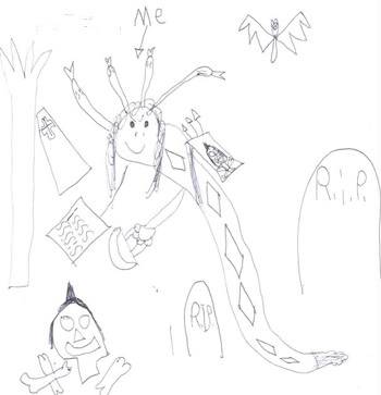 350x363 Easy Medusa Drawing