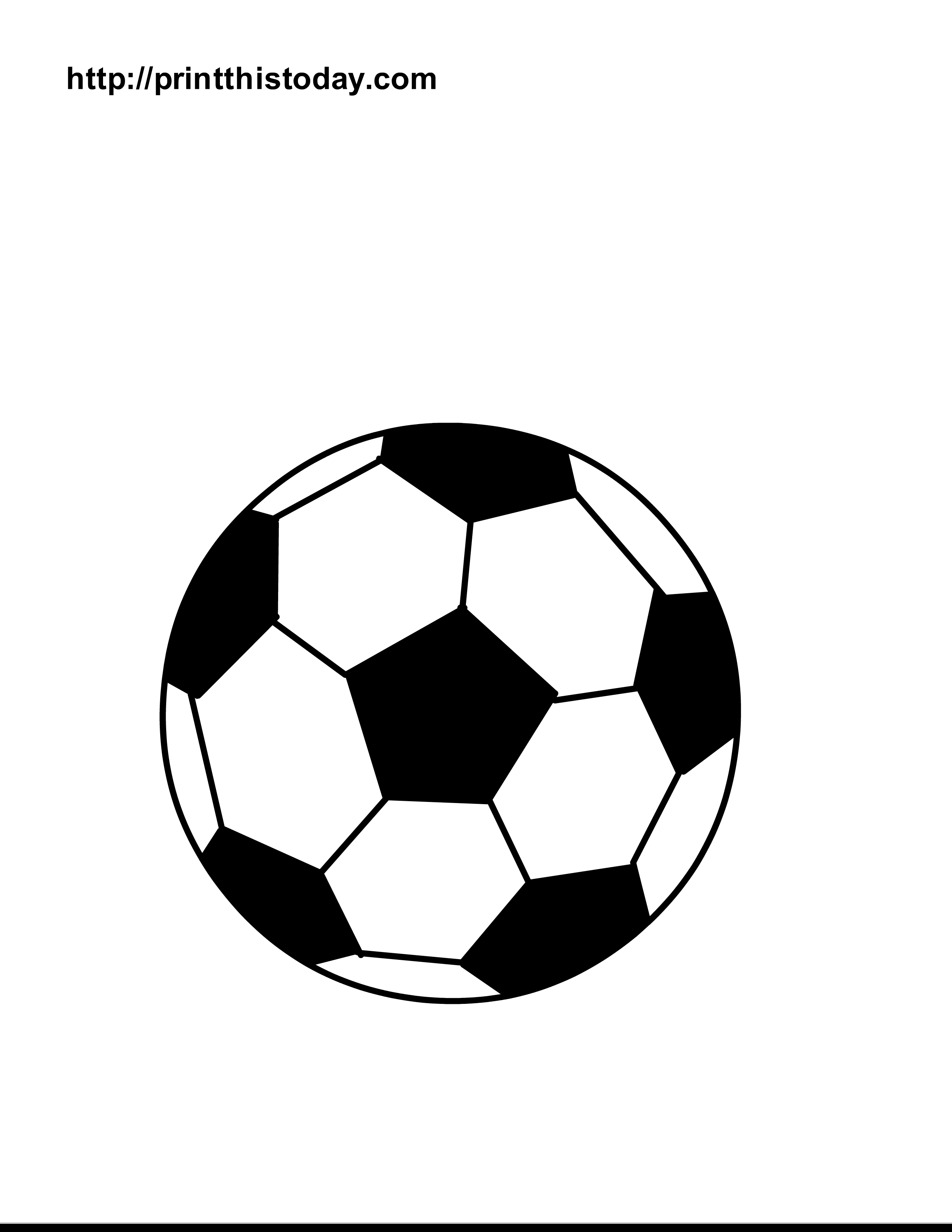 2550x3300 Easy Coloring Pages Of Soccer Balls 7363 Gallery Free Books