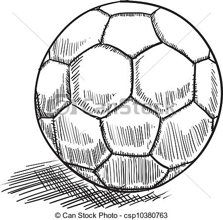 450x443 Soccer Ball Drawing