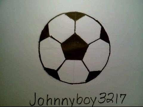 480x360 How To Draw A Soccer Ball Como Dibujar Una Pelota De Futbol Fifa