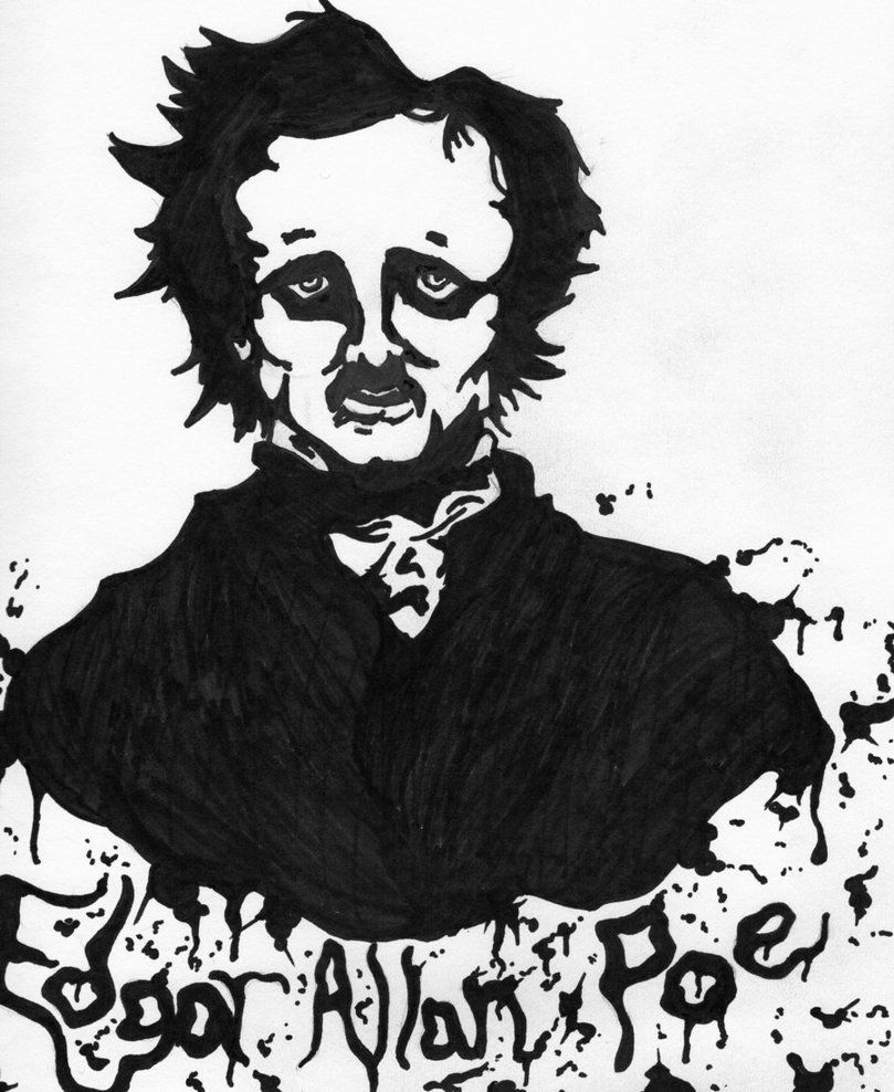 809x988 Edgar Allan Poe By Doodlebunneh