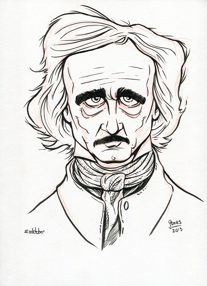 720x991 Inktober 4 Edgar Allan Poe By Atlantajones