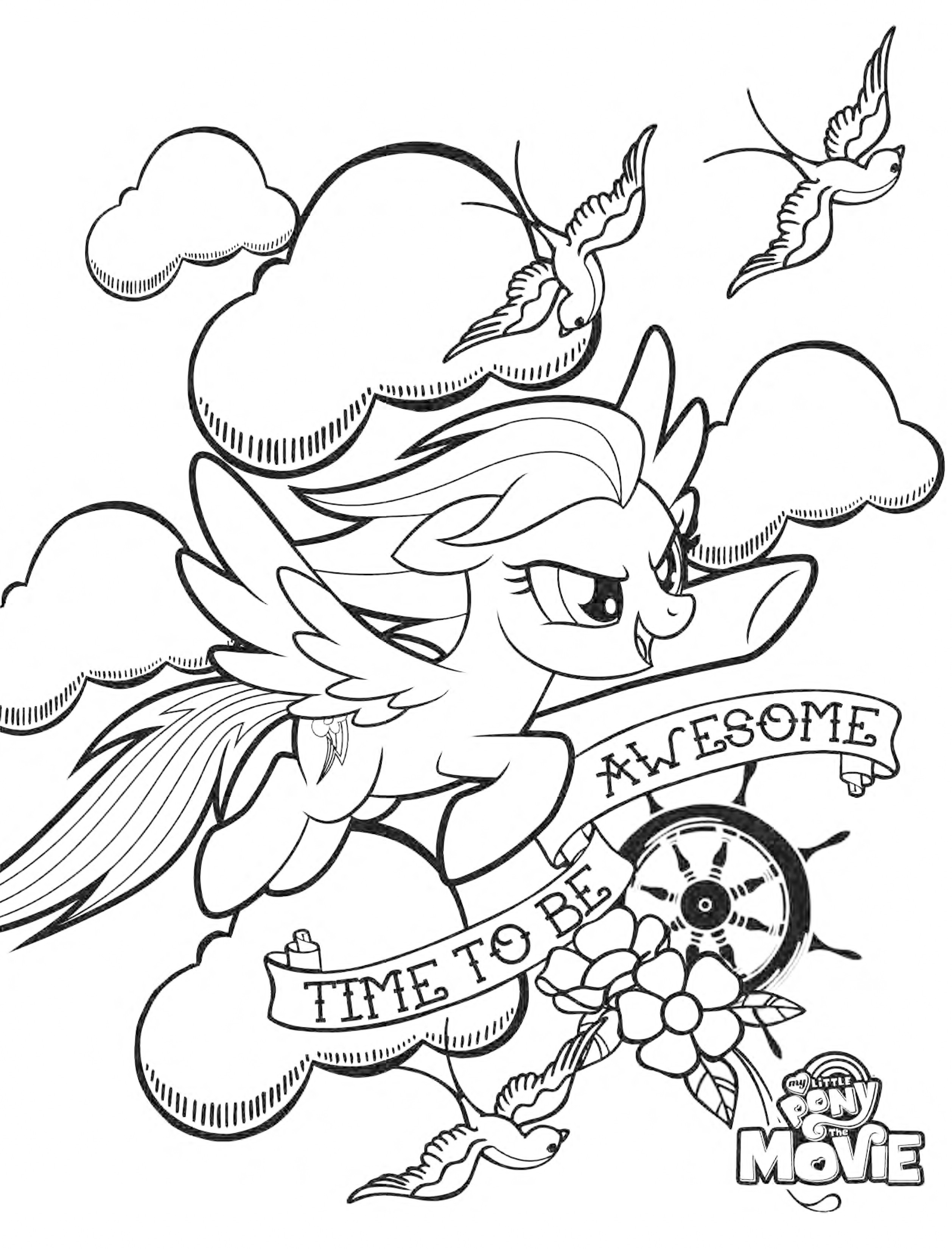 2516x3300 Edge My Little Pony Coloring Pages Rainbow Dash Awesome
