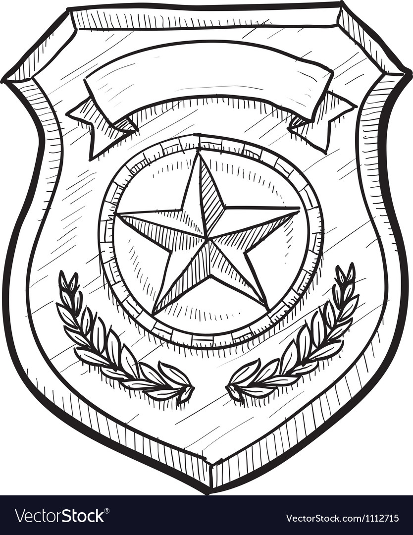 834x1080 Edge Police Badge Drawing Growth Improved 4 On Coloring Pages