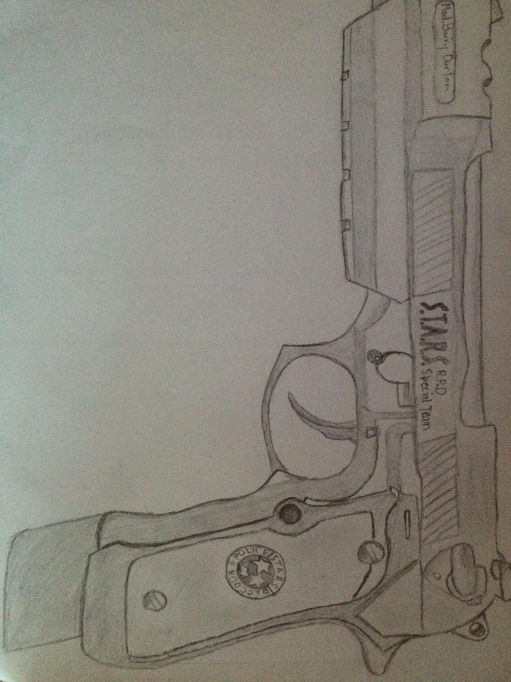 1024x1365 Resident Evil Barry Burton Samurai Edge Drawing By Itzgamingtime