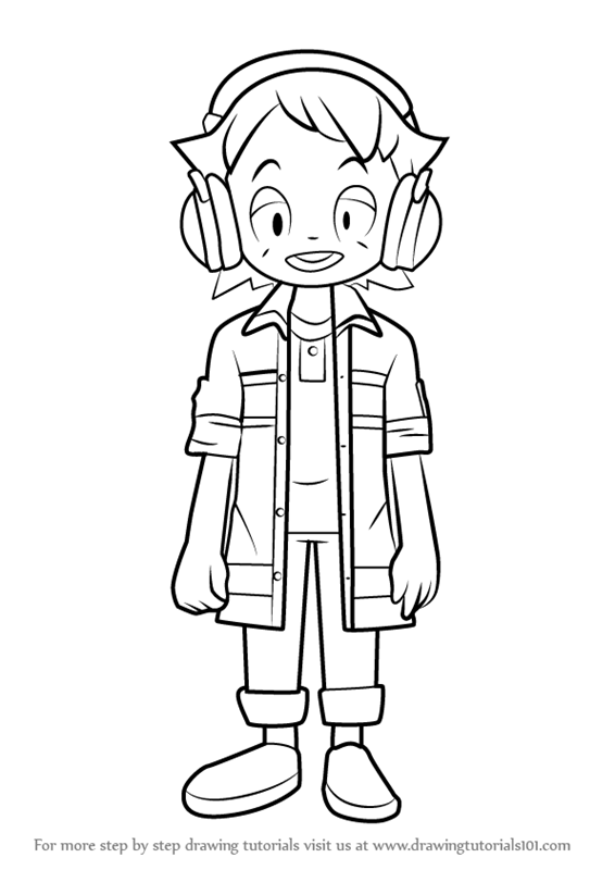 566x800 Learn How To Draw Edward Archer From Yo Kai Watch (Yo Kai Watch