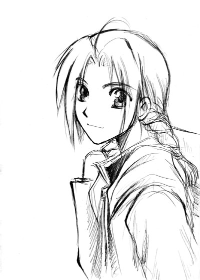 400x561 Edward Elric's Sketch By Koalanui