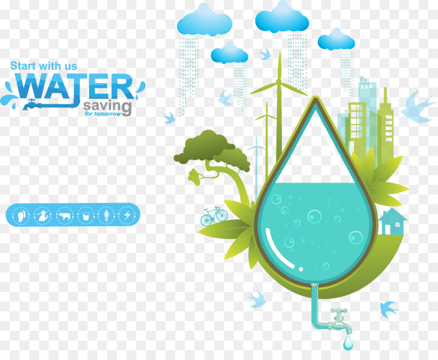 900x740 Water Efficiency Drawing Ecology