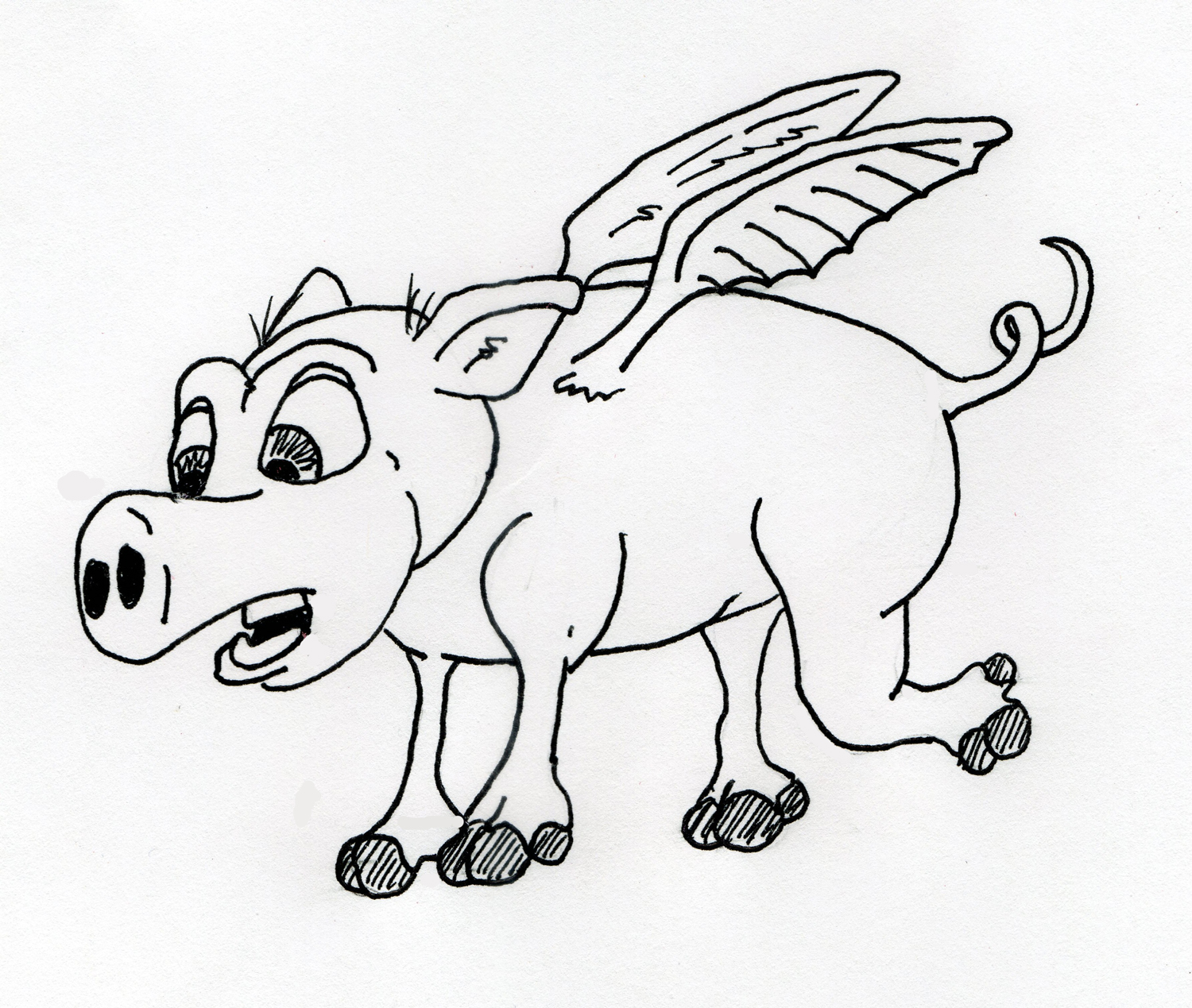 1500x1269 Jared Unzipped Draw Something Flying Pig