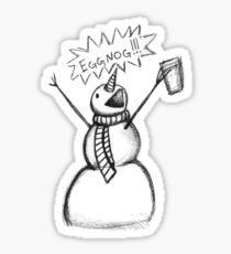 210x230 Eggnog Drawing Stickers Redbubble