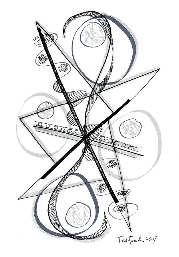 626x900 Modern Drawing Forty Eight Drawing By Lynne Taetzsch