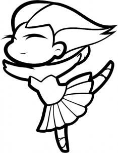 234x302 How To Draw A Ballerina For Kids Step 8 Art