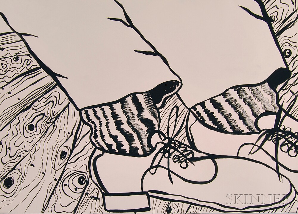 1000x717 Dennis Croteau (American, 20th Century) Eight Drawings, Including