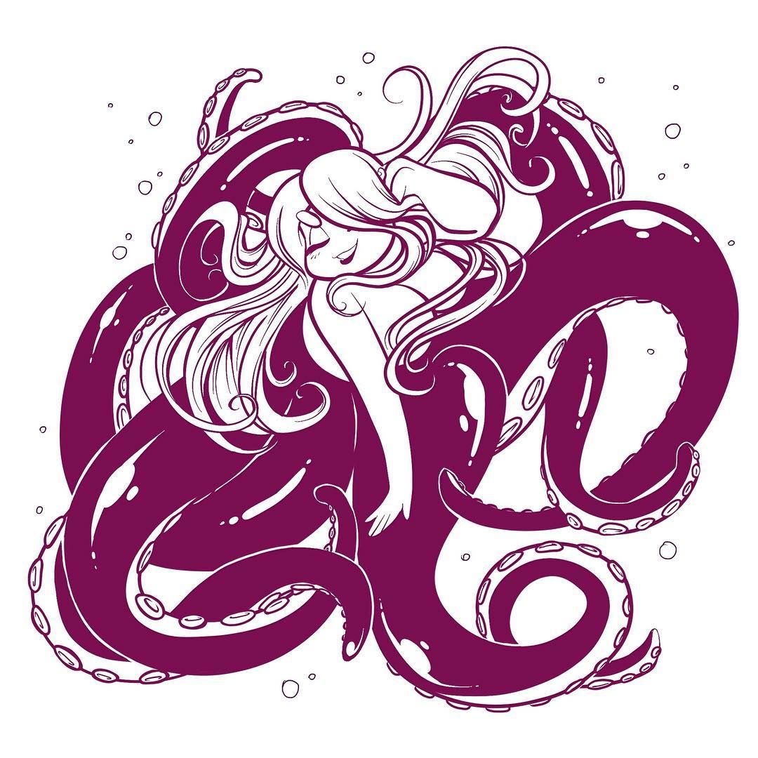 1080x1080 Eight Legs, Infinite Sass~ Octopus Lady