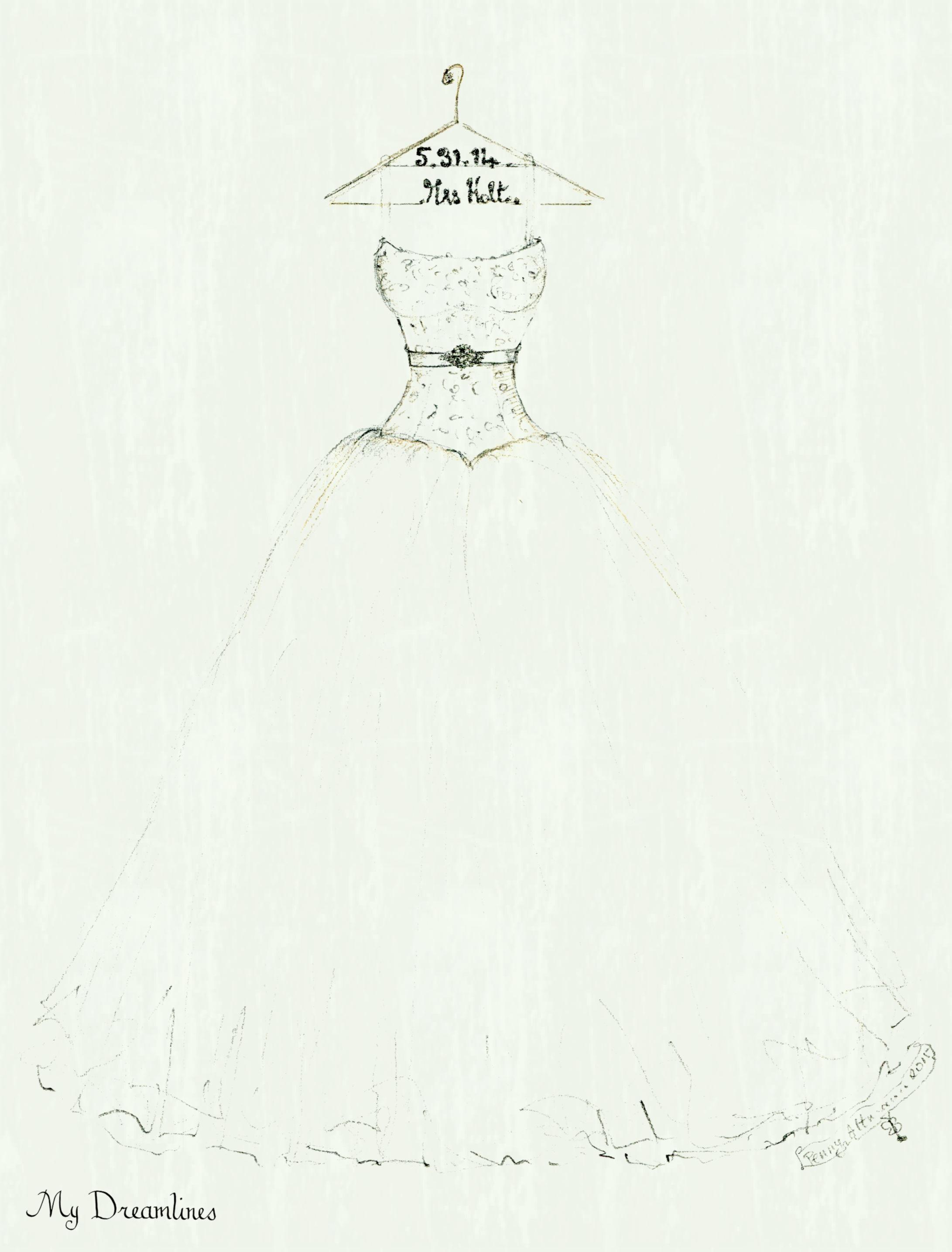 2182x2870 Ball Gown Sketch By Cjrogers