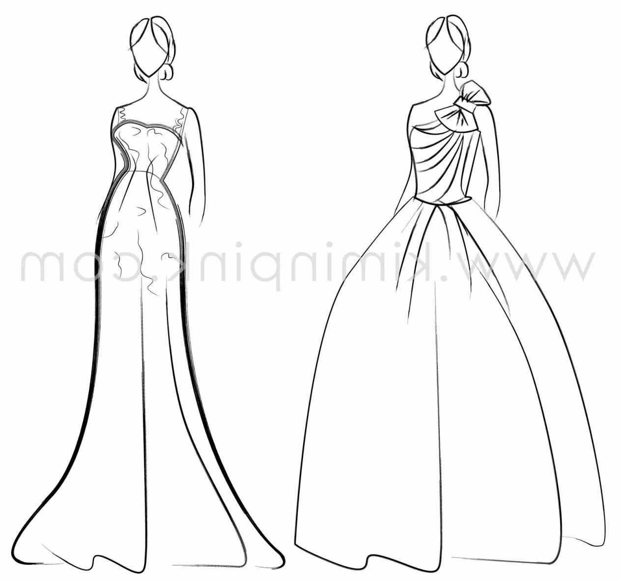Elegant Dress Drawing at GetDrawings | Free download