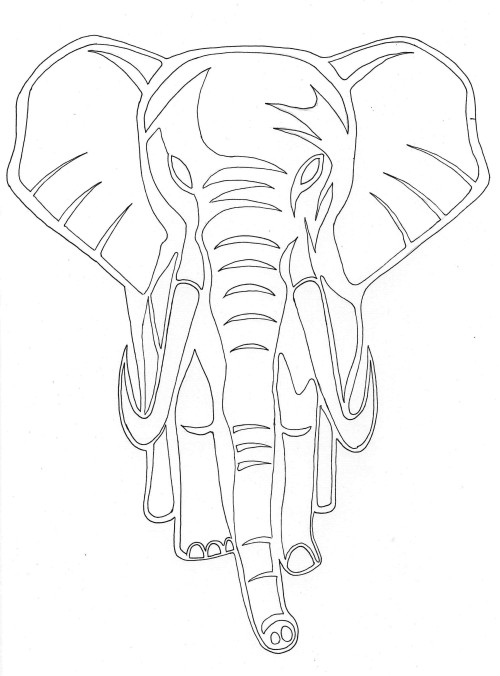 500x676 Elephant Head Drawing Tumblr 24678 Trendnet