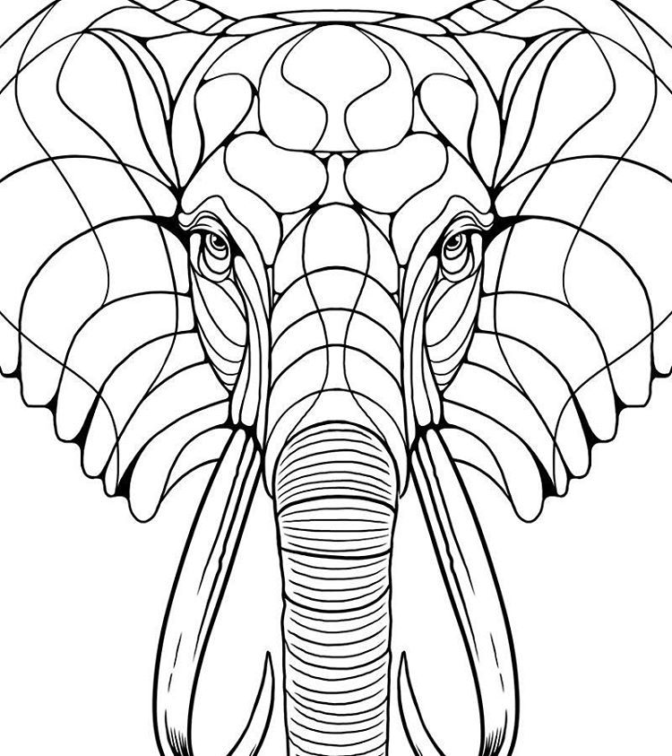 750x843 Marcos Cabrera Doodles! Working On This Kind Of Hipster Elephant