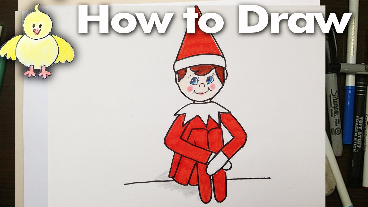 1280x720 How To Draw An Easy Elf On A Shelf For Beginners