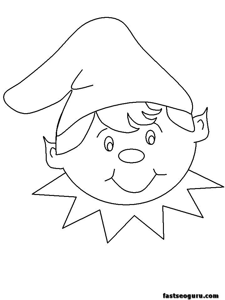 718x957 Unique Elf On The Shelf Printable Coloring Pages Easy Elf Drawing