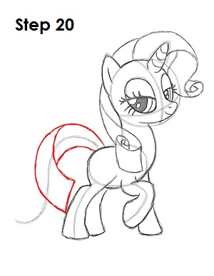 300x388 Pony With A Simple Pencil. How To Draw A Pony From Friendship Is