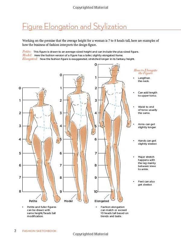 600x800 Figure Elongation And Stylization From Fashion Sketchbook Bina