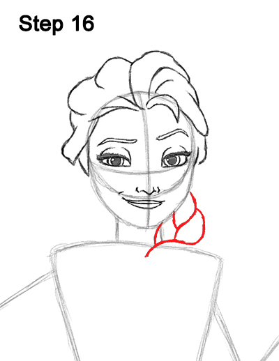 400x518 How To Draw Elsa (Full Body) From Frozen