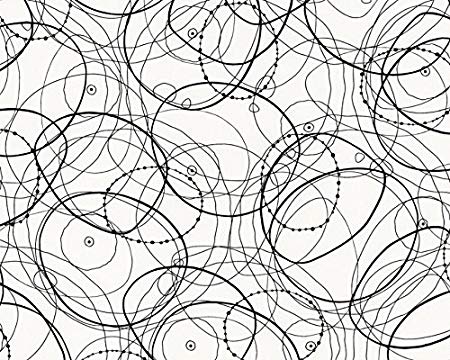 450x360 Wallpaper Modern Black And White Abstract Drawing Type Doodles