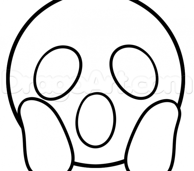 678x600 How To Draw The Devil Emoji How To Draw Surprised Emoji Step 4 How