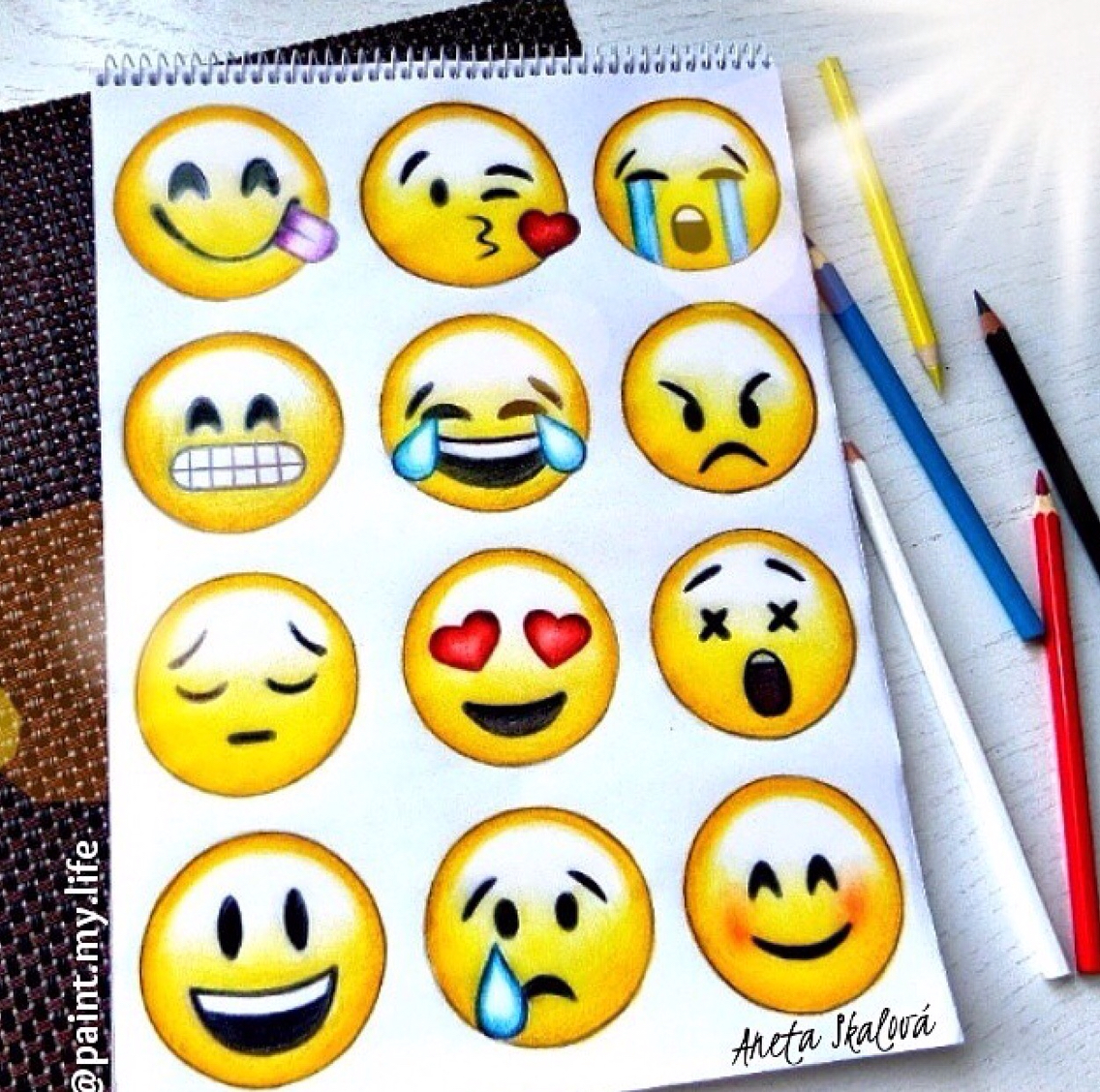 1136x1128 Emoji Drawing Drawing Skill