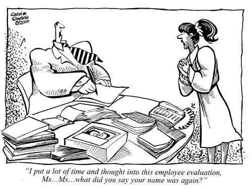 500x375 Employee Evaluation By Carol Simpson Business Cartoon Toonpool