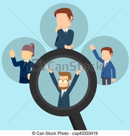 450x470 Employee Selection Vector Clip Art