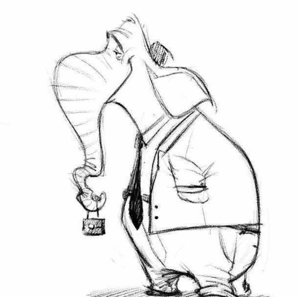 607x607 An Employee Elephant.