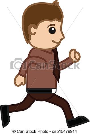 317x470 Man Running In Office