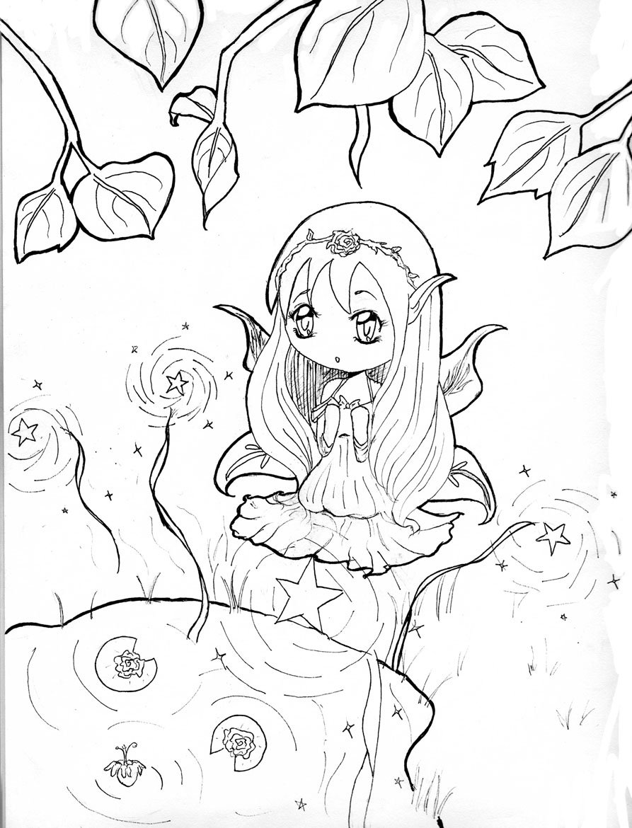 893x1170 Enchanted Forest By Anime Chibi Girl