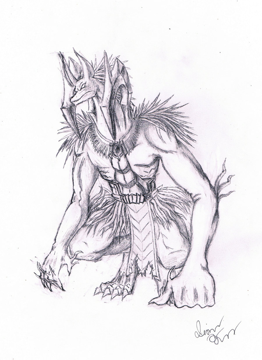 900x1233 The End Of Anubis Drawing By Coco Art 92