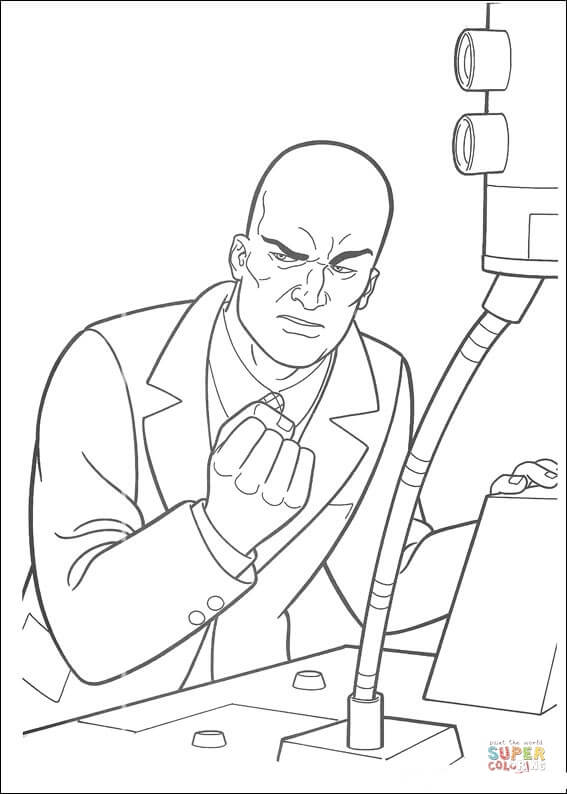 567x794 Supermans Enemy Free Coloring Pages