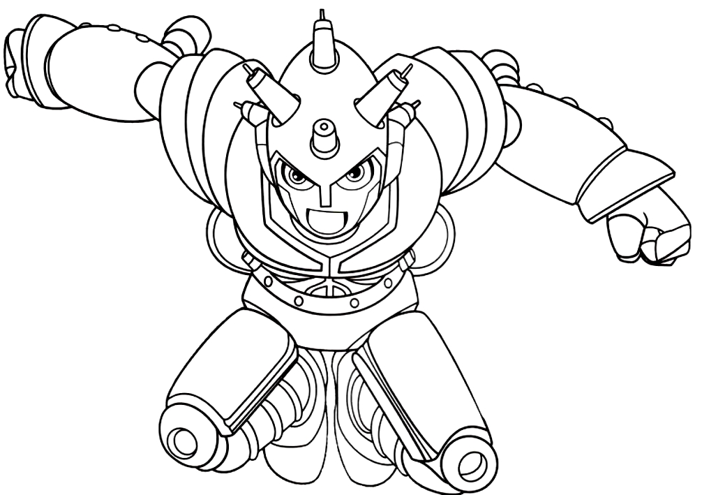 1006x709 Drawing Atlas The Enemy Of Astroboy Coloring Page
