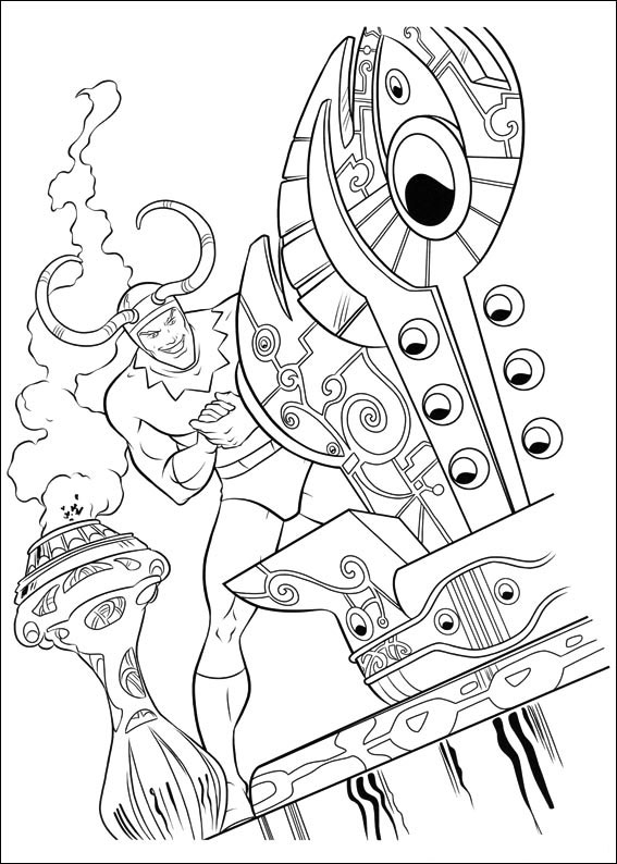 567x794 Drawing Of Loki, Half Brother And Enemy Of Thor Coloring Pages