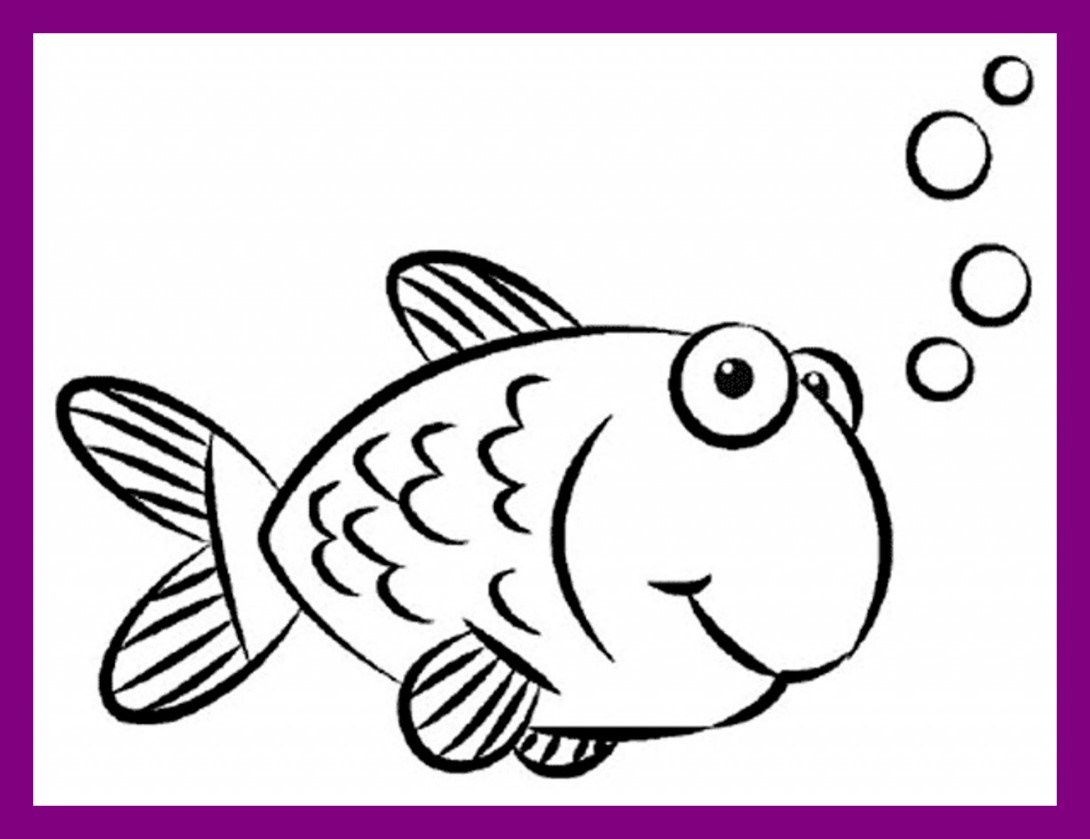 1090x839 Awesome Fish Drawing For Kids How To Draw A Animation