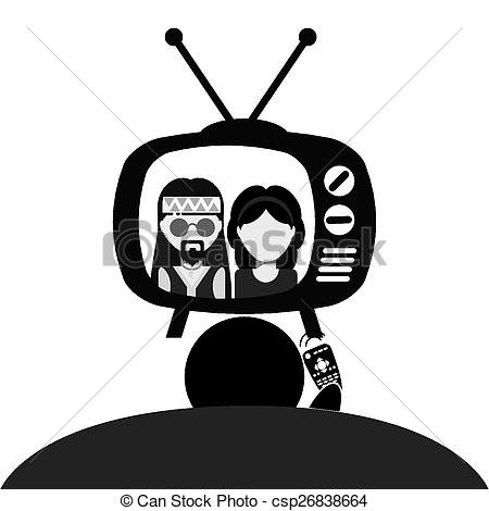 450x470 Tv Entertainment Design, Vector Illustration Eps10 Graphic Clip