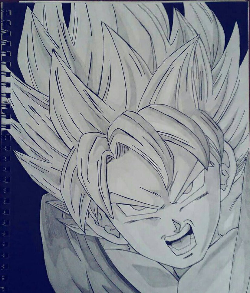 826x968 My Old Drawing Of Son Goku! By Songokuart