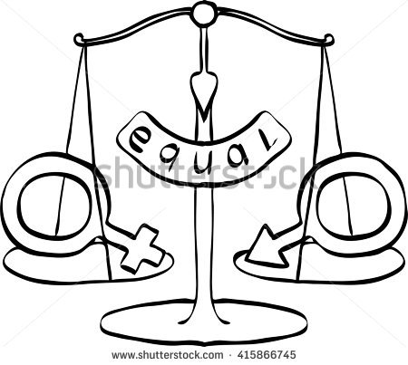 450x403 Collection Of Women Equality Drawing High Quality, Free
