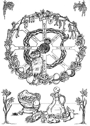 360x504 Ostara Drawing.jpg Wicca Equinox And Sabbats