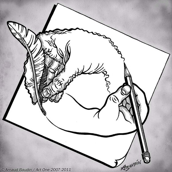 600x600 Impossible World Site Blog Drawing Hands