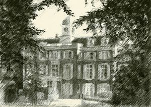 300x212 Mesnes Park, Wigan,uk Pencil Drawing