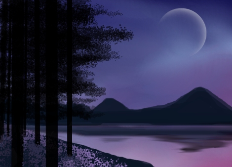 470x338 Evening Scene By Midnighter 01 (Drawingday 2011 Drawing)